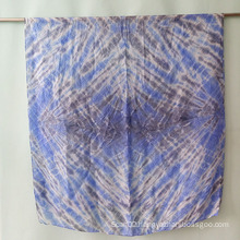 Silk Tie Dye Multicolor Scarf Shawl Big Size Sex Girl for Women Sarong